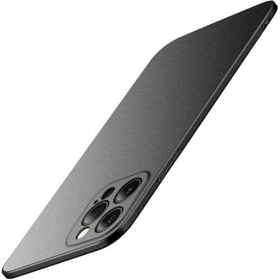 Compatible with iPhone Case,Luxury Matte Hard PC Slim Fit Ultra Thin Lightweight Camera Lens Protection Soft Shockproof Cover Phone Case (Black,iPhone X/Xs)