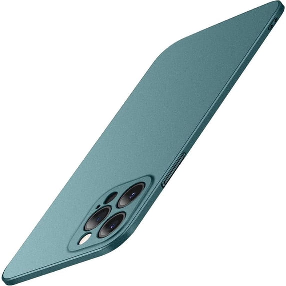 Compatible with iPhone Case,Luxury Matte Hard PC Slim Fit Ultra Thin Lightweight Camera Lens Protection Soft Shockproof Cover Phone Case (Green,iPhone 12 Pro Max)