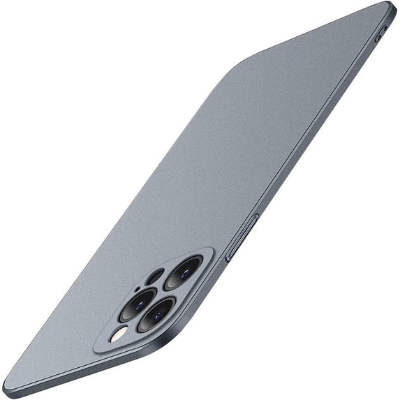 Compatible with iPhone Case,Luxury Matte Hard PC Slim Fit Ultra Thin Lightweight Camera Lens Protection Soft Shockproof Cover Phone Case (Grey, iPhone 11)