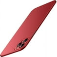 thumbnail image 1 of Compatible with iPhone Case,Luxury Matte Hard PC Slim Fit Ultra Thin Lightweight Camera Lens Protection Soft Shockproof Cover Phone Case (Red, iPhone 14 Pro Max), 1 of 7