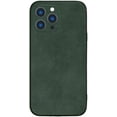 thumbnail image 1 of Compatible with iPhone Case,Luxury PU Leather Anti-Slip Anti-Fingerprint [ Drop & Camera Lens Protection] Soft Shockproof Cover Phone Case (Green,iPhone 13 Pro), 1 of 7