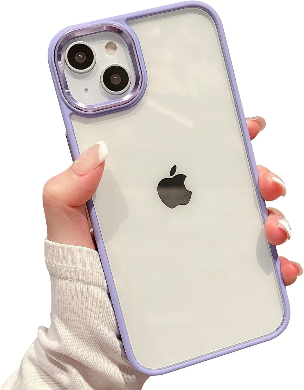 Compatible with iPhone Case,Luxury Solid Color Edge Frame Border