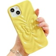 thumbnail image 1 of Compatible with iPhone Case,Matte Butterfly Design [Compatible with Wireless Charging] Full Body Protection Soft Shockproof Cover Phone Case (Yellow,iPhone 14 Pro), 1 of 7