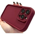thumbnail image 1 of Compatible with iPhone Case,Matte Liquid Silicone [Silky and Soft Touch] [ Drop Protection] Camera Lens Protection Soft Shockproof Cover Phone Case (Red,iPhone 12 Pro Max), 1 of 6