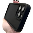 thumbnail image 1 of Compatible with iPhone Case,Matte Liquid Silicone [Silky and Soft Touch] [ Drop Protection] Camera Lens Protection Soft Shockproof Cover Phone Case (Black,iPhone 13 Pro), 1 of 5
