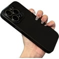 thumbnail image 1 of Compatible with iPhone Case,Matte Solid Color PC Camera Lens Protection [Compatible with Wireless Charging] Soft Shockproof Cover Phone Case (Black,iPhone 12 Pro Max), 1 of 7