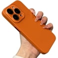 thumbnail image 1 of Compatible with iPhone Case,Matte Solid Color PC Camera Lens Protection [Compatible with Wireless Charging] Soft Shockproof Cover Phone Case (Orange,iPhone 13 Pro), 1 of 7