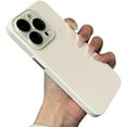 thumbnail image 1 of Compatible with iPhone Case,Matte Solid Color PC Camera Lens Protection [Compatible with Wireless Charging] Soft Shockproof Cover Phone Case (White,iPhone 11), 1 of 7