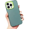 thumbnail image 1 of Compatible with iPhone Case,Matte Translucence Full Body Protection [Compatible with Wireless Charging] Soft Shockproof Cover Phone Case (Green,iPhone 14), 1 of 6