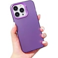 thumbnail image 1 of Compatible with iPhone Case,Matte Translucence Full Body Protection [Compatible with Wireless Charging] Soft Shockproof Cover Phone Case (Purple,iPhone 11 Pro Max), 1 of 6