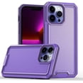 thumbnail image 1 of Compatible with iPhone Case,Rugged Heavy Duty [Compatible with Wireless Charging][ Drop Protection] Soft Shockproof Cover Phone Case (Purple,iPhone 13), 1 of 8