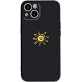 thumbnail image 1 of Compatible with iPhone Case,Silicone Cute Couple Matching Cartoon Sun Moon Camera Lens Protection Soft Shockproof Cover Phone Case (Blacksun,iPhone 14 Pro Max), 1 of 8
