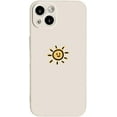 thumbnail image 1 of Compatible with iPhone Case,Silicone Cute Couple Matching Cartoon Sun Moon Camera Lens Protection Soft Shockproof Cover Phone Case (Whitesun,iPhone 14), 1 of 7