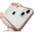 thumbnail image 1 of Compatible with iPhone Case,Transparent Glitter Sparkle Bling Camera Lens Bumper Protection Clear Soft Shockproof Cover Phone Case (Pink,iPhone 13 Pro Max), 1 of 9