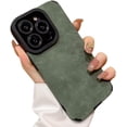 thumbnail image 1 of Compatible with iPhone Case,Ultra Thin Suede Design [Compatible with Wireless Charging] Corner Camera Lens Protection Soft Shockproof Cover Phone Case (Green,iPhone 14 Plus), 1 of 6