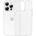 thumbnail image 1 of Compatible with iPhone Case,Ultra Thin Wave Stripe Pattern Crystal Clear Transparent Full Body Protection Soft Shockproof Cover Phone Case (Clear,iPhone 14 Plus), 1 of 8