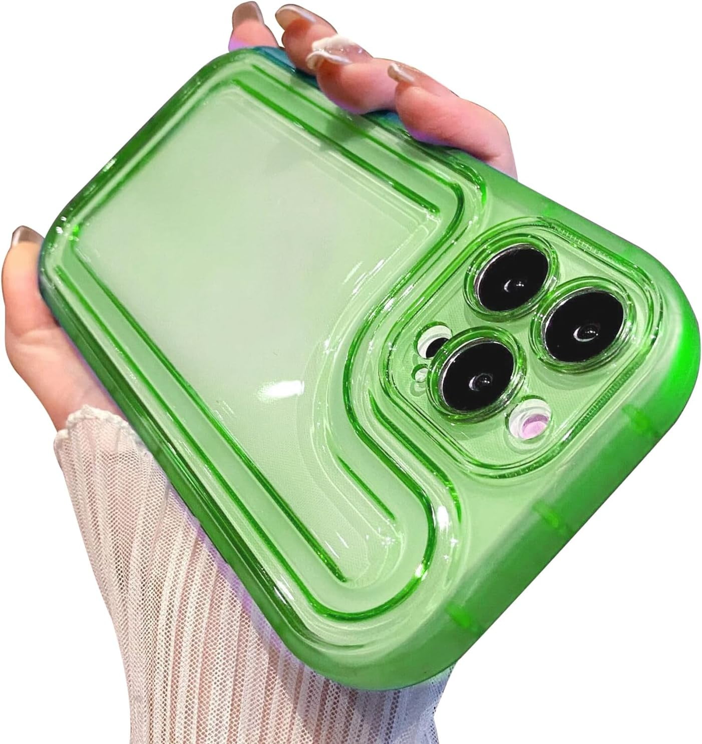 Compatible with iPhone Case for Women Girls, Cute Luxury Transparently