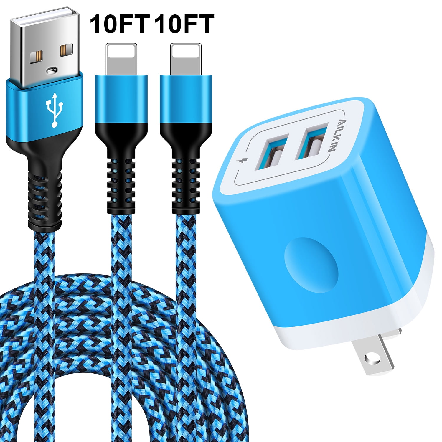 Compatible with iPhone Charger Cable Fast Charging AILKIN Charging ...