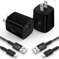 thumbnail image 1 of Compatible for iPhone Charger, HOOTEK Charger Block Cube Phone Charger 2Pack 10FT Lightn-ing Cable Cord Fast Charging Cord USB Wall Chargers Plug Adapter Compatible for iPhone14/13/12/11, Black, 1 of 9