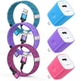 thumbnail image 1 of Compatible for iPhone Charger, HOOTEK Charger Block Cube Phone Charger with 3Pack 6FT Lightn-ing Cable Cord Fast Charging Cord, USB Wall Chargers Plug Adapter Compatible for iPhone14/13/12/11, 1 of 10