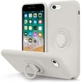 thumbnail image 1 of Compatible with iPhone SE 2022 Case 4.7inch,iPhone SE3 Case,iPhone SE 2020 Case/iPhone 8 Case with Ring Kickstand | Microfiber Lining | Shockproof Stand Case for iPhone 7/8/SE2/SE3 - Stone, 1 of 14