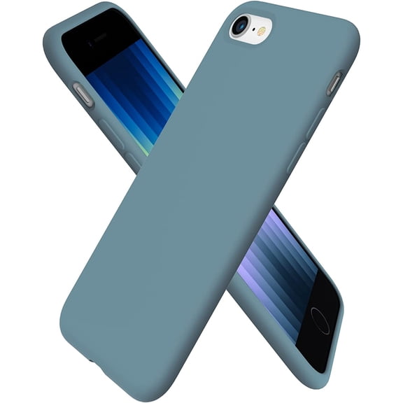 Compatible with iPhone SE 2022 Case, iPhone SE 2020/iPhone 7/8 Case, Slim Liquid Silicone Full Covered Soft Gel Rubber Case Cover for iPhone 7/8/SE 4.7 inch-Cactus