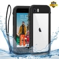 thumbnail image 1 of Compatible with iPhone SE 2022/iPhone SE 2020/iPhone SE 2016/iPhone 7/iPhone 8 Waterproof Case with Strap Clear Heavy Duty Case with Screen Protector Dirt Proof Swiming Skiing Gifts, 1 of 13