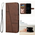 thumbnail image 1 of Compatible for iPhone SE4 Wallet Case, Card Slots Holder Premium PU Leather Flip Kickstand Cover, Wrist Strap TPU Shockproof Full Protection Phone Case for iPhone SE4, Brown, 1 of 8