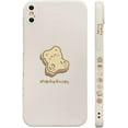 thumbnail image 1 of Compatible with iPhone X/XS Case Cute Painted Design Brown Bear with Cheeks for Women Girls Fashion Slim Soft Flexible TPU Rubber for iPhone X/XS-Beige, 1 of 1