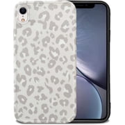 Compatible with iPhone XR Case 6.1inch for Cute Leopard Pattern for Girls Woman Soft TPU Shockproof Anti-Scratch Protective Case for iPhone XR- Black