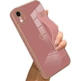 thumbnail image 1 of Compatible with iPhone XR Case Love Heart Wristband Plating Electroplate Luxury Elegant Case Camera Protector Soft Kickstand + Screen Protector Protective Shockproof Back iPhone XR -Pink, 1 of 12