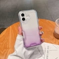 thumbnail image 1 of Compatible with iPhone XS Max Case, 2 in 1 Hybrid Rugged Hard PC+Soft Silicone Bumper Slim Rugged Anti-Scratch Shockproof Gradient Color Phone Case Women Girls for iPhone XS Max,Purple, 1 of 10