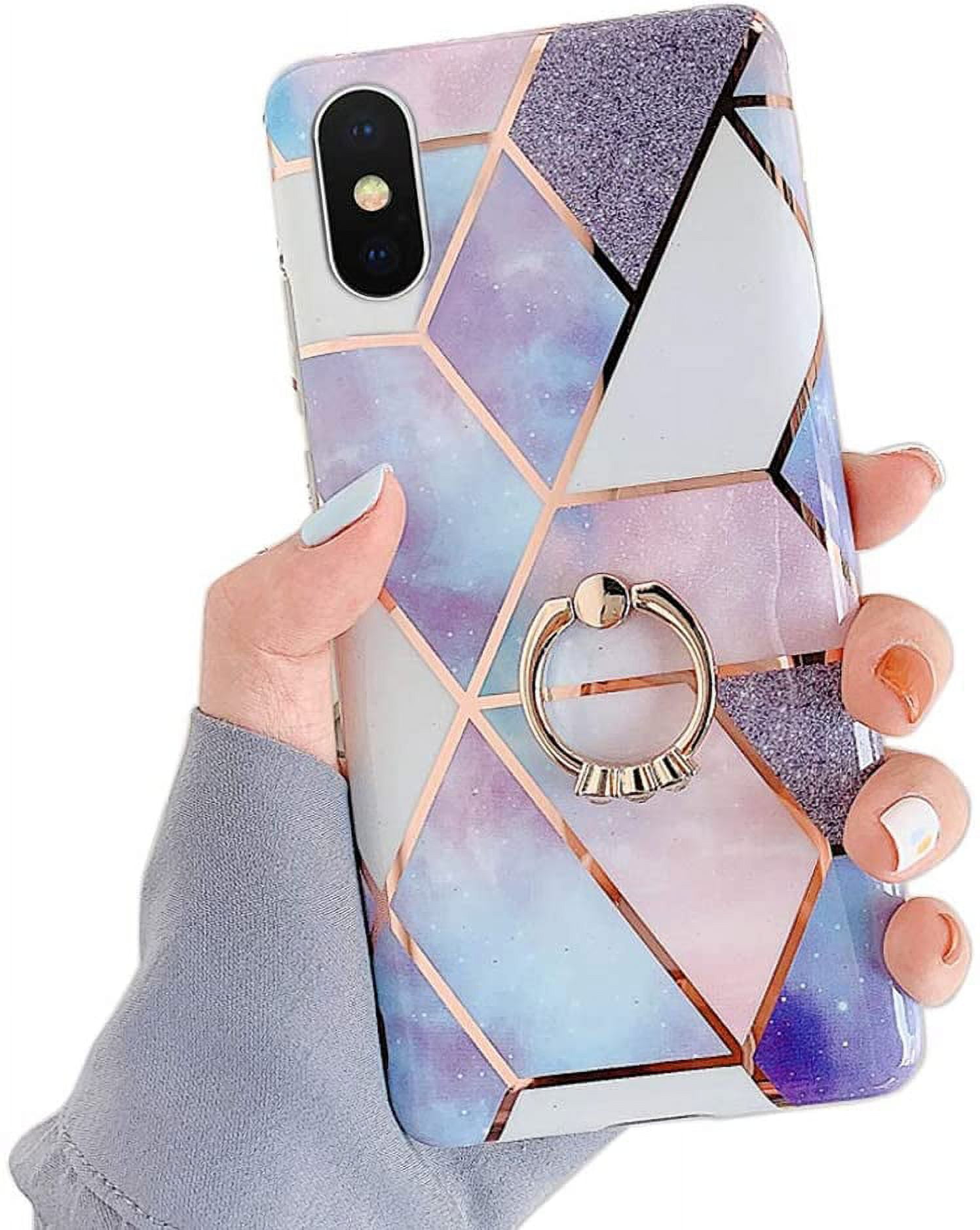 Maxdara Case for iPhone X iPhone Xs Glitter Case Ring Grip Holder Gradient  Kickstand Series Bling Sparkle Diamond Rhinestone Bumper Luxury Pretty  Girls Women Ca… | Best iphone, Iphone cases, Glitter case