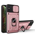 Compatible for iPhone XS Max Hybrid Case with Camera Lens Slide Cover