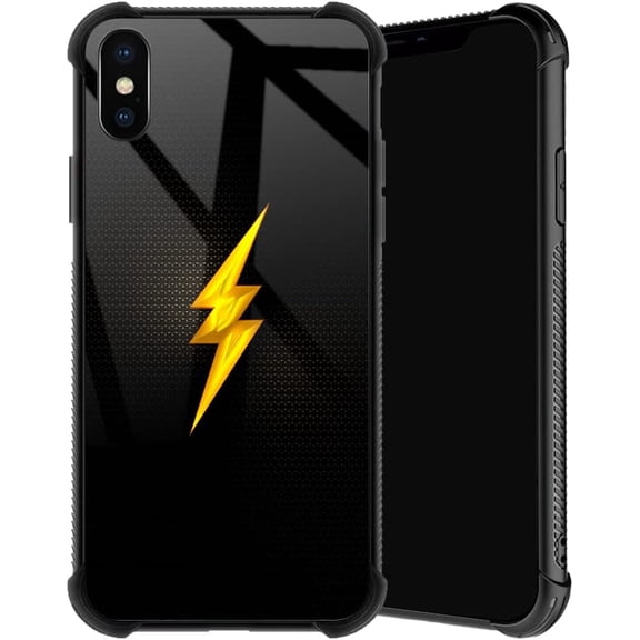 Compatible with iPhone Xs Case, Flash Phone Cover for Men/Women, Soft TPU Anti-Skid Thread and Four Corner Anti-Collision Protection Case Compatible with iPhone Xs