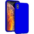 thumbnail image 1 of Compatible with iPhone Xs Max Case, Drop Protection Liquid Silicone Gel Rubber Full Body Bumper Cover with Soft Microfiber Shockproof Phone Case for iPhone Xs Max 6.5", Klein Blue, 1 of 14