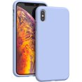 thumbnail image 1 of Compatible with iPhone Xs Max Case Liquid Silicone, Soft Gel Rubber Full Body Protective Cover with Microfiber Lining, Phone Case for iPhone Xs Max 6.5 Inch, Clove Purple, 1 of 15