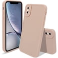 thumbnail image 1 of Compatible with iPhone Xs Max Case,Ultra Slim Case Liquid Silicone Cover for iPhone Xs Max (6.5 inch), with Full Body Protection Anti-Scratch Shockproof Bumper, Orange Pink, 1 of 5