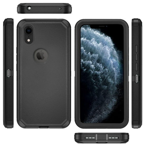 Compatible with iPhone Xs Max Phone Case Hybrid Rugged Shockproof Hard Protective Drop Proof Full Body Heavy Duty Mobile Cell Cover for i XSM Xsmax 10x SX Xmax 10xs 10s 10 Plus Xmaxs Women Men Black