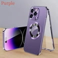thumbnail image 1 of Compatible with iPhone16/ 15/ 14/ 13/ 12 Pro Max, Plus series magnetic privacy protection case, anti-peep screen magnetic suction two-in-one mobile phone case, full body metal bumper, 1 of 5