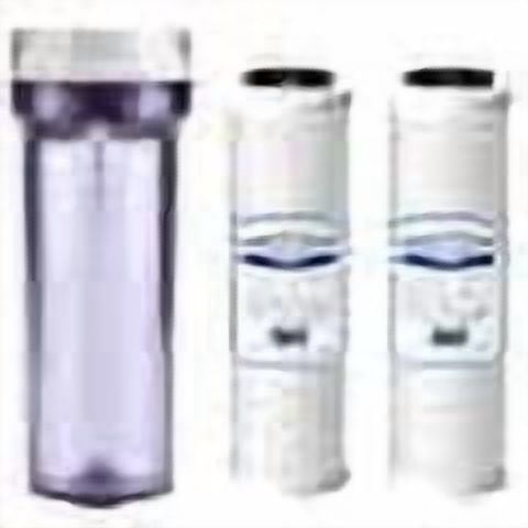 Compatible to Water Pur Company CCI-10CLW Filter Canister with 1/4” NPT ports and (2) CCI-10-Ca Water Filters by IPW Industries Inc.