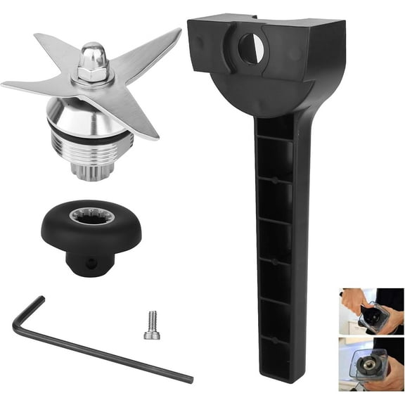Compatible with vitamix Replacement Blade Parts with Wrench and Drive Socket Removal Tool Kit, 5200 5000 4500 5500 Blender Wet Blade Replacement, Fit for 64oz 48oz 32oz Classic Container