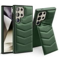 thumbnail image 1 of Compatible with wireless charging for Samsung Galaxy S22 Plus Card Case with Card Holder Kickstand RFID Blocking Flip Cover Credit Card Slots PU Leather Men Women,Shockproof Phone Case,Green, 1 of 9