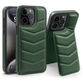 thumbnail image 1 of Compatible with wireless charging for iPhone 14 Pro Max Card Case with Card Holder Kickstand RFID Blocking Flip Cover Credit Card Slots PU Leather Men Women,Shockproof Phone Case,Green, 1 of 8