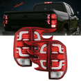 thumbnail image 1 of Ikon Motorsports Compatible with 14-16 Toyota Tundra Replacement LED Tail lights Clear Lens Red Housing 4PC, 1 of 5