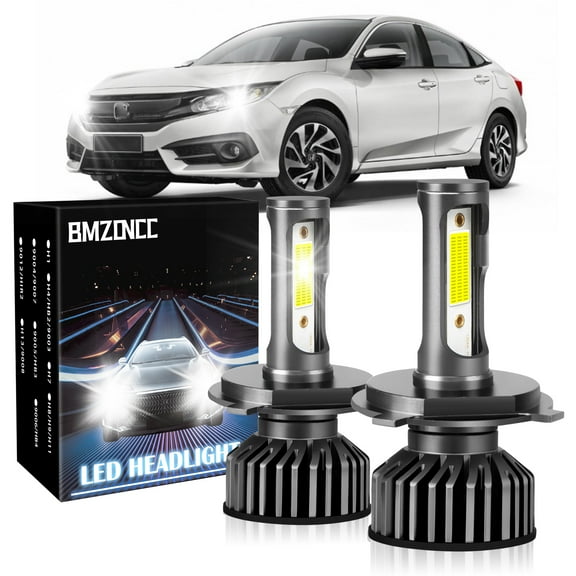 Compatible with 1992-2003 Honda Civic H4/9003/HB2 Light Bulbs,9003 Dual Beam Bulbs ,Plug and Play, Pack of 2