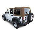 thumbnail image 1 of Compatible with 2010-2018 Soft Top, Sailcloth Vinyl, Saddle, 1 of 2
