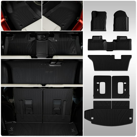 Compatible with 2016-2025 Dodge Durango 7 Seats Floor Mats Cargo Mat Trunk Liner