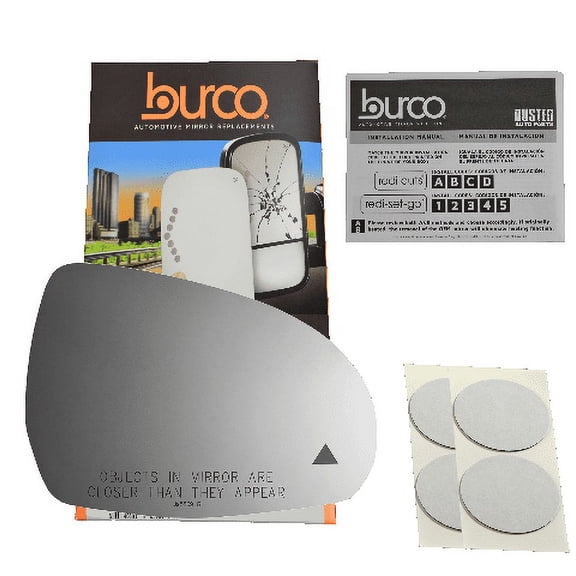 Compatible with 2021-2023 Various Merc-Benz Passenger Side Mirror Glass w/ Blind Spot Icon Symbol