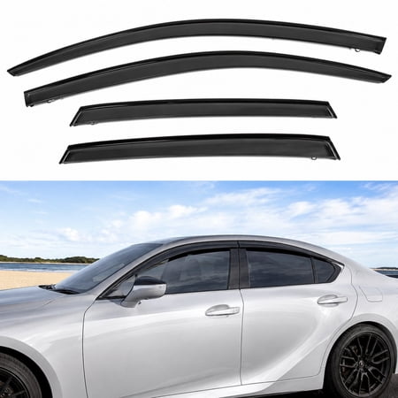 Compatible with 2021-2026 Lexus IS300 IS350 IS500 Window Visors Rain Guards 4PCS